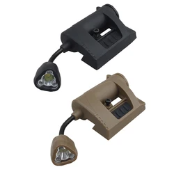 Lampe Laser pour casque tactique, lumière de Charge Mpls 4 Modes vert rouge IR, lampe de poche pour casque militaire de chasse à économie d'énergie