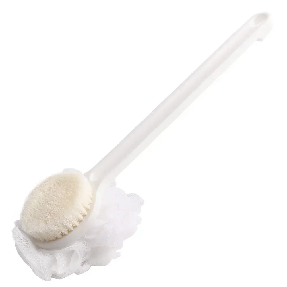 1Pcs Long Handle Shower Body Brush Bathing Massage Double Side Back Body Exfoliating Brush Bathroom Wash Brush Bath Tools