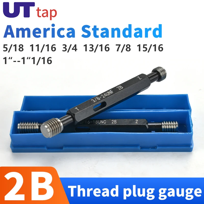 

UT TAP 1 шт. 2B 5/18 11/16 3/4 13/16 7/8 15/16--1"1/16 UN/UNC/UNF/UNS/UNEF Американский стандартный резьбовой калибр для измерения мелкой резьбы