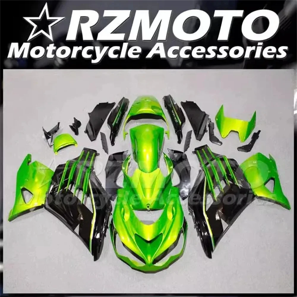 

Комплект обтекателей из АБС-пластика, 4 подарка, подходит для Kawasaki ZX-14R ZZR1400 2012 2013 2014 2015 2016 2017 2018 2019, комплект кузова, зеленый, черный