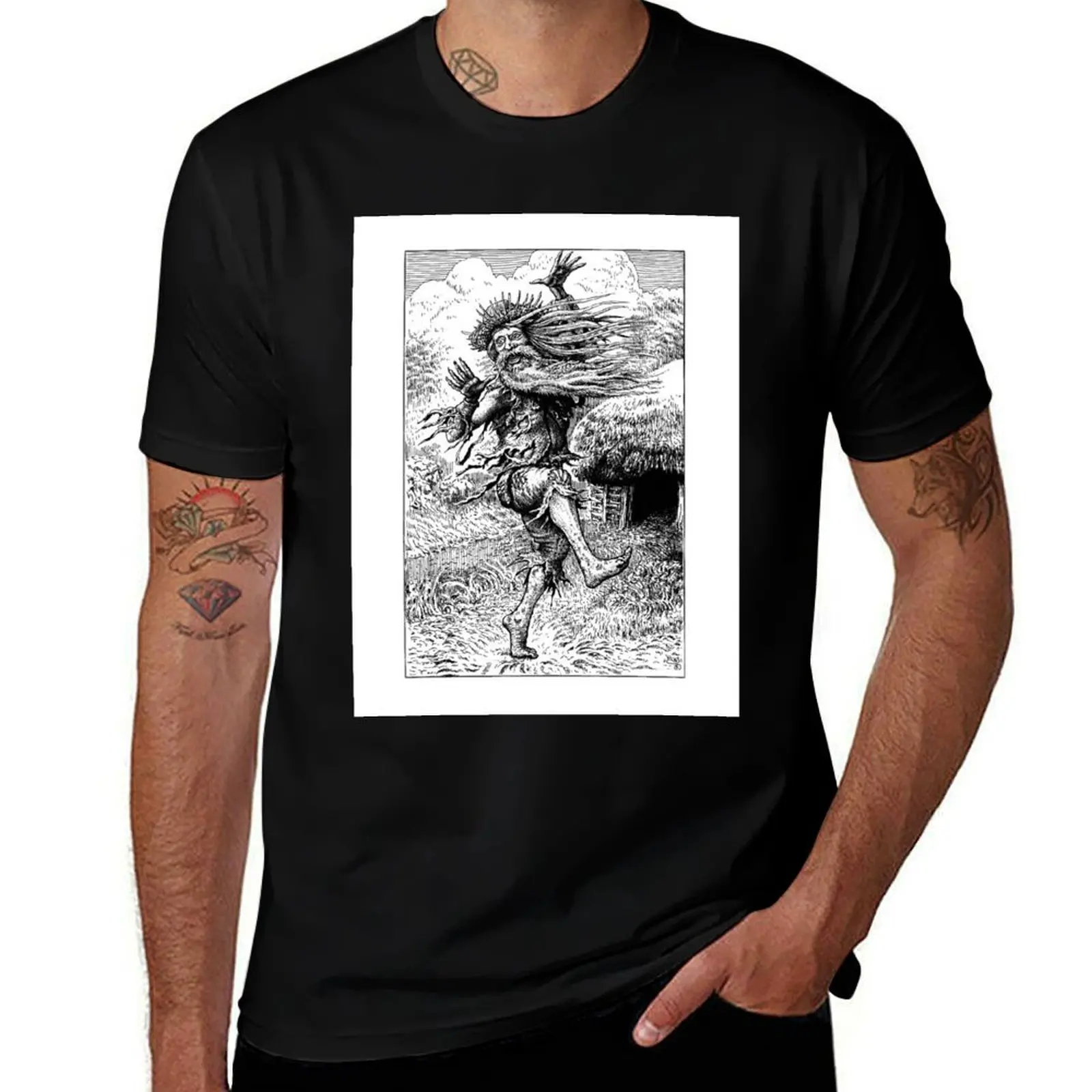 

Scrimshaw the Madman T-Shirt Breathable Basic Cotton T-Shirt