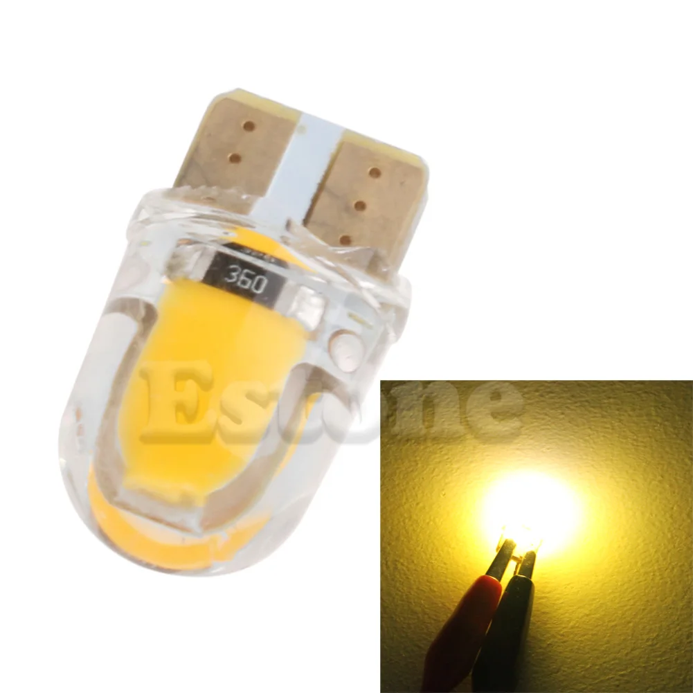 

U90C LED W5W T10 194 168 W5W COB 8SMD Led Parking Bulb Car Wedge Clearance Lamp CANBUS Silica Bright White License Light Bulb