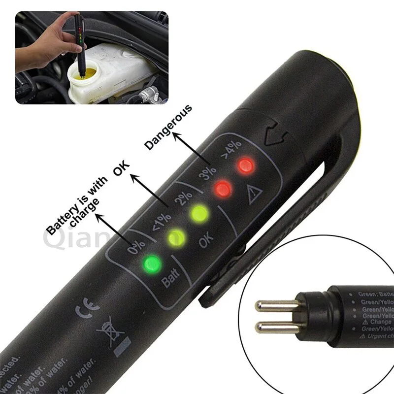 Brake Oil Detection Pen, Moisture Tester, Brake Fluid Detector, Automotive Maintenance Instrument And Tool