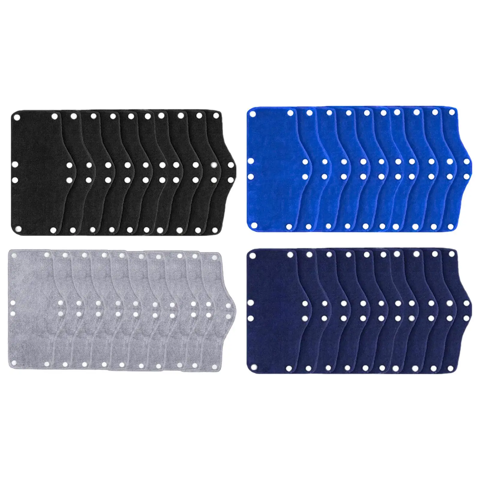 

10Pcs Hard Hat Sweatband Terry Cotton Keeps You Cool Dry Replacement Snap on Extreme Sweat Absorbing Reusable Liner Sweat Pads