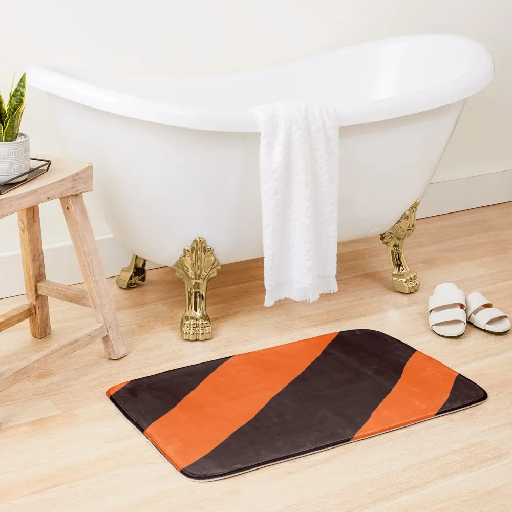 

BLOR-Black orange bright good combination Bath Mat Wc Absorbent Carpet For Bathroom Bathroom Carpet Set Mat