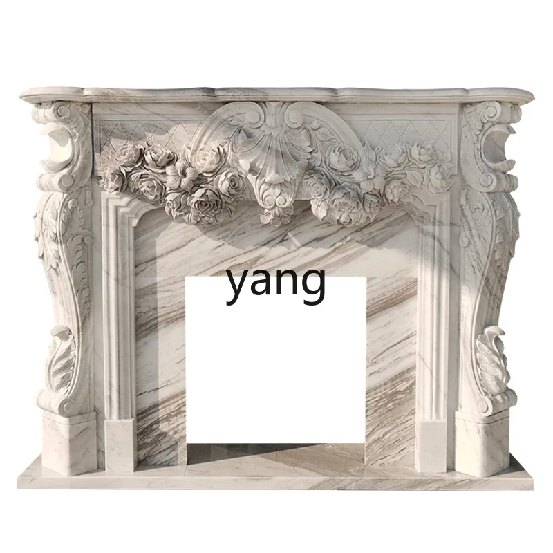 

Lmm marble fireplace French natural stone fireplace European carved mantel