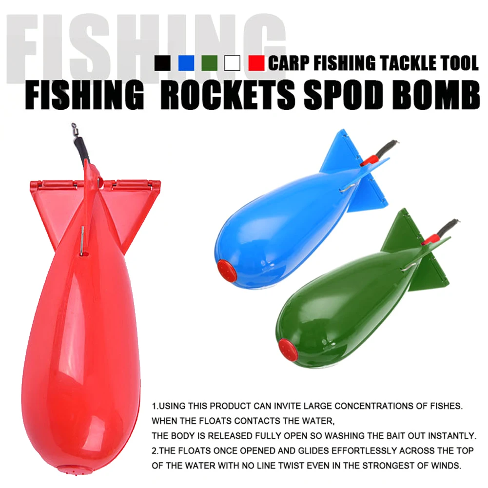 Fishing Feeder Spod Bomb 3 Size Float Bait Holder Maker Pp Material Pellet Rocket Feeder Long Shot Tackle Gear Accessories view 2