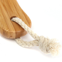 Natural Bristle Exfoliating Bath Brush with Extra Long Handle - Wooden Brush for Back Body Scrub, Scrubber Massager for Shower S