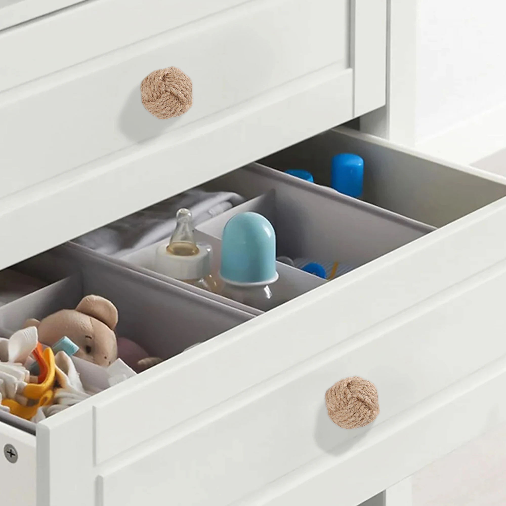 Hemp Rope Drawer Knobs Round H - Cabinet Knob Round ulasan dan harga