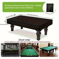 Funda para Mesa de Billar, Diseñada Especialmente para Mesas de 7/8/9 Pulgadas, Cubierta Antipolvo para Bolas de Billar, Color Negro y Plateado