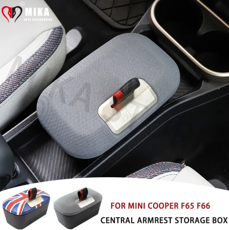 

Central Control Storage Box For Mini Cooper F65 F66 2024 2025 Central Armrest Storage Box Interior Decorative Car Accessories