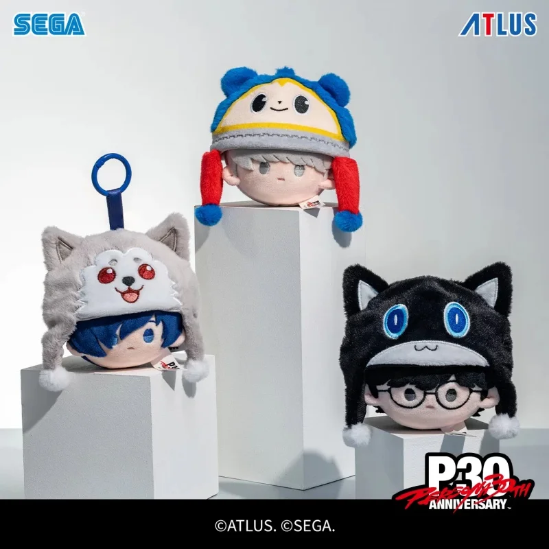 Original Persona 30th Anniversary The Protagonist'S Headgear Version Plush Pendant Doll Backpack Hanging Decor Surprise Gift