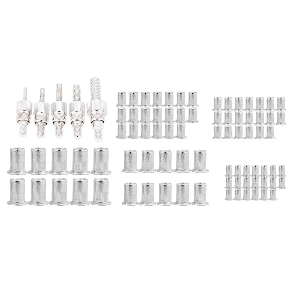 Kit de rivetage manuel M3M8, 86 pièces, écrou à rivets aveugles, insert fileté, outil de rivetage