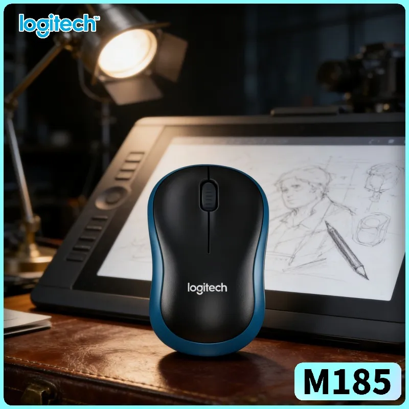 

Logitech M185 Laptop Ambidextrous Mouse Comfort Grip 2.4GHz Nano Receiver 10m Range 12-Month Battery Home Office Accessory