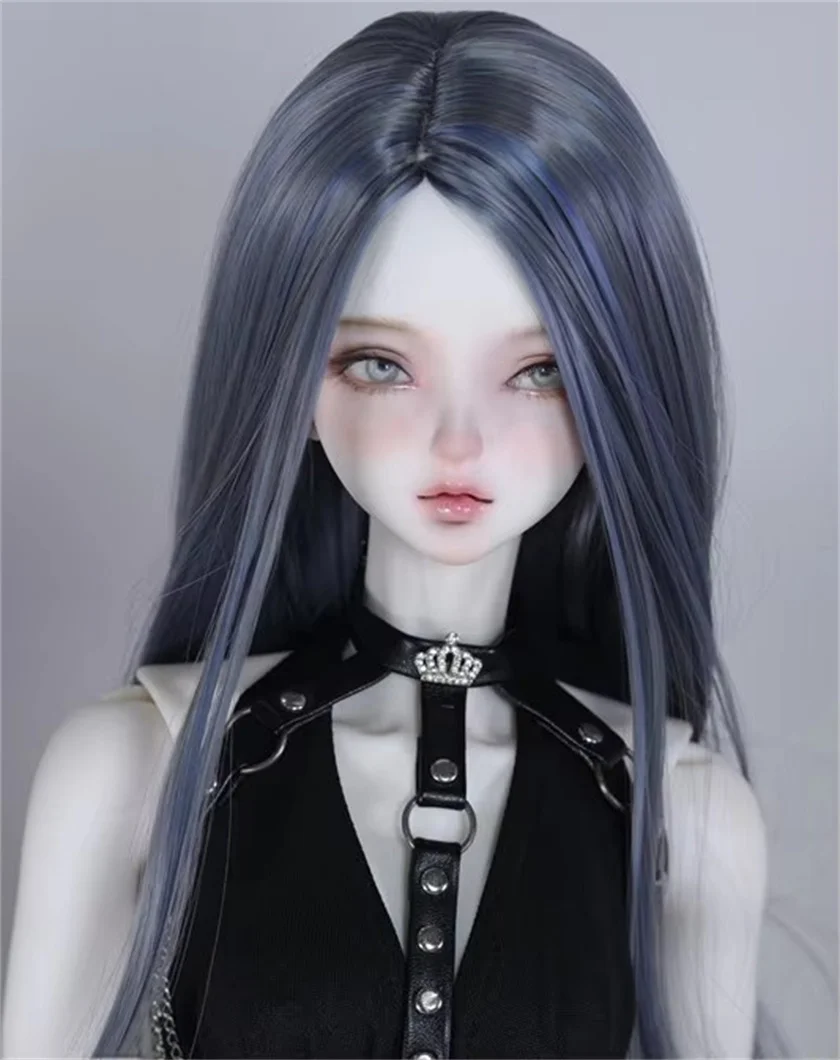 

bjd Doll wig suitable for 1/3 1/4 1/6 Uncle 8-9in 7-8in 6-7in size fashion new soft silk mixed color wig long men and women