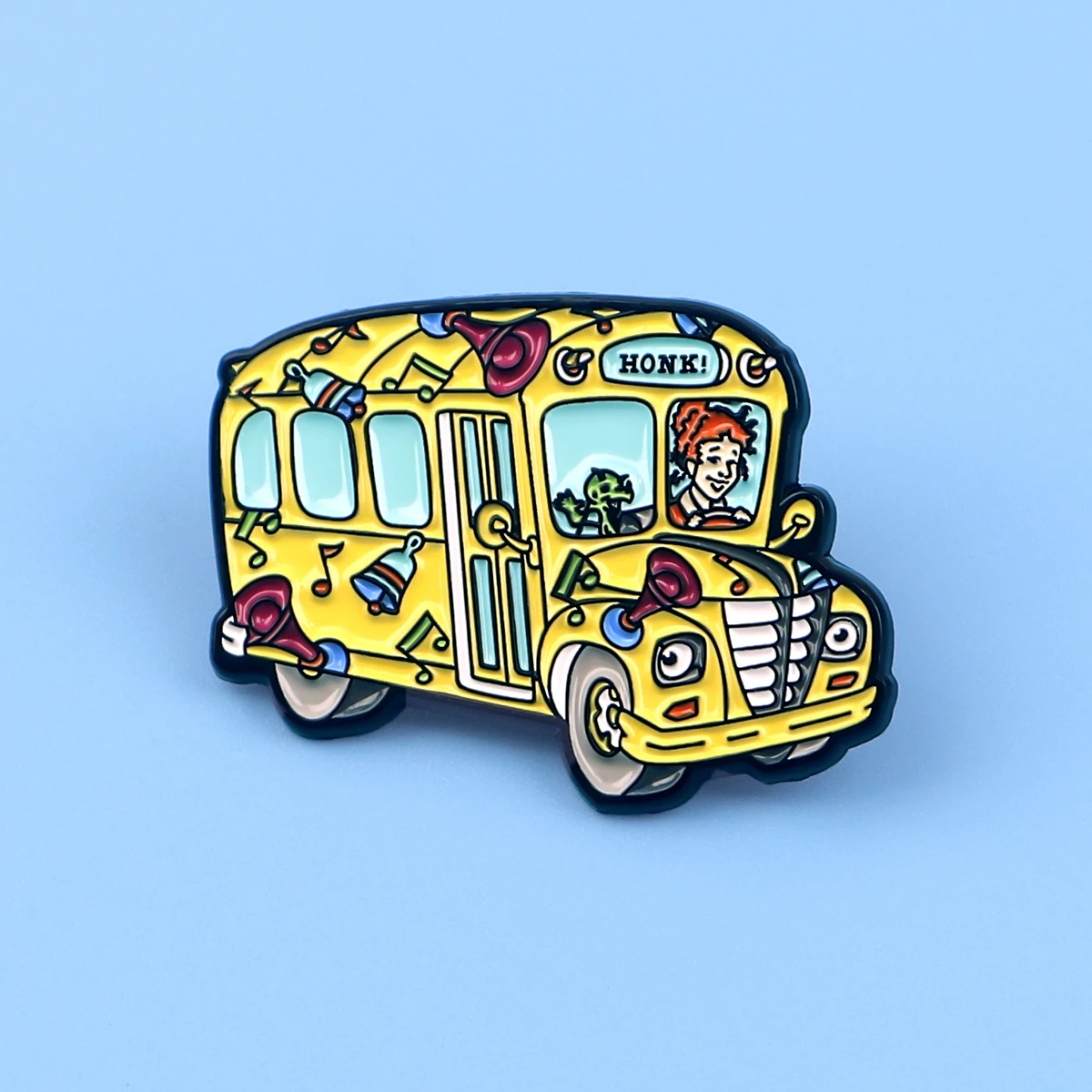Lustige Emaille-Anstecknadel für Schulbus, niedliche Brosche, Anstecknadeln aus Kiefern, Abzeichen auf Rucksack, Kleidung, Accessoires, Modeschmuck, Freunde, Geschenke – Detail 6
