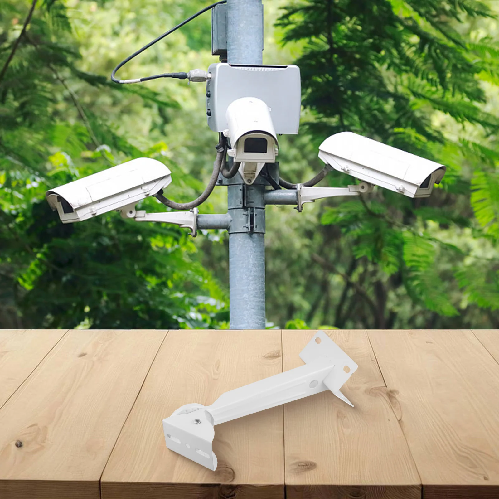 Corner Bracket Size Show As The Picture Security Camera Mount Adjustable Compatibility Enhanced Security Monitoring