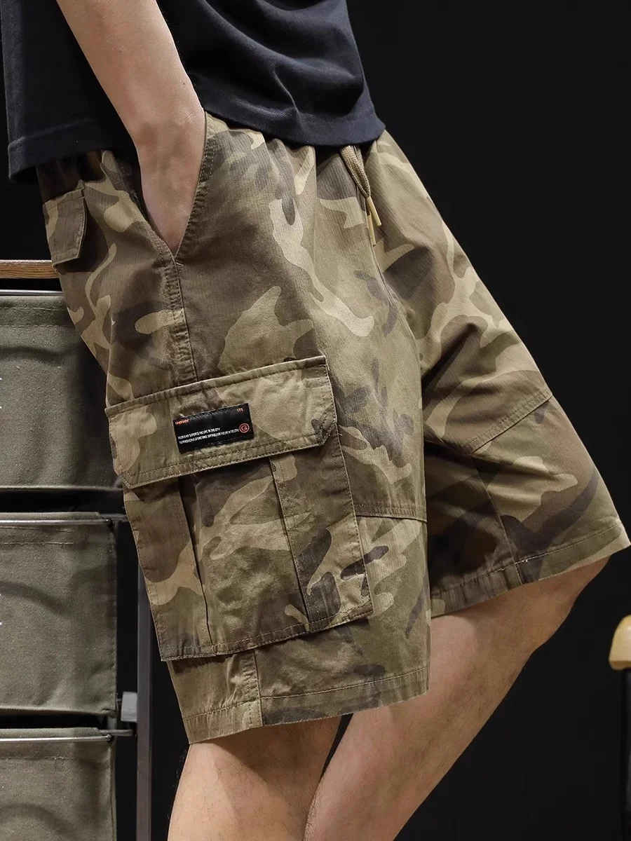 

Large Size American Sle Camouflage Workwear orts Men's Summer Casual Pants Five-Quarter Lengths Outdoor Wear Youthful Energy