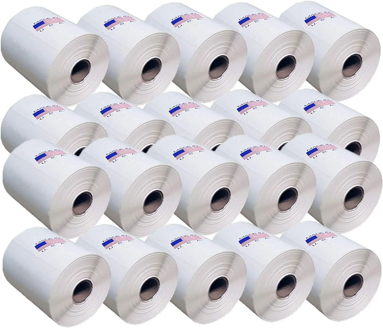20 Rolls of 250 (USA Made) 4x6 Direct Thermal for Zebra 2844 ZP-450 ZP-500 ZP-505 Shipping Labels Perfect Roll for 1 INCH CORE