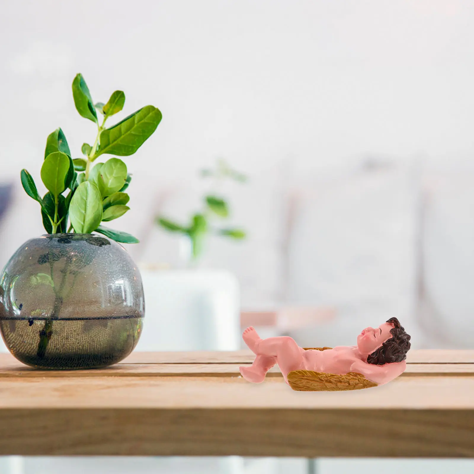 

2 шт. миниатюрные садовые фигурки Купидона из смолы, украшение для микроландшафта, миниатюрная статуэтка из смолы для сада