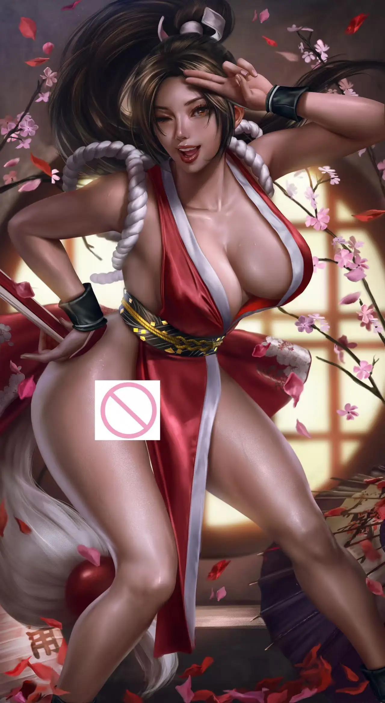 Mai Shiranui Game Dead Or Alive Hentai Big Boobs Anime Sexy Nude Lady Print Canvas HD Poster Living Room Bedroom Handing Picture