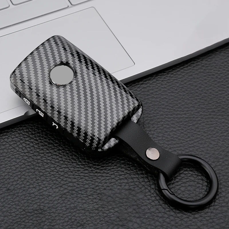 

Carbon Fiber Silicon Car Key Cover Case For Mazda 3 Alexa CX4 CX5 CX8 2019 2020 Auto Remote Smart Protective Shell Accessories