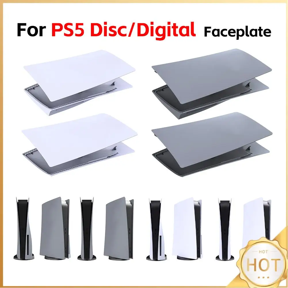 

Replacement Faceplate ABS Hard Shell Anti-Scratch Face Plate Console Cover Protective Shell Case for PS5 Disc/Digital Console