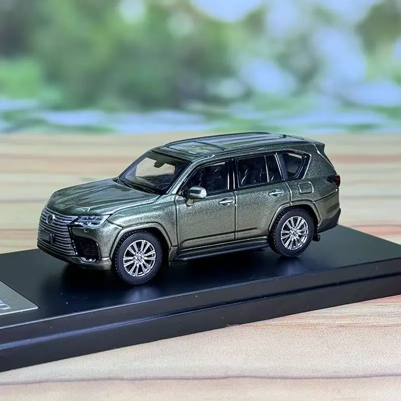 

Литой под давлением ЖК-дисплей в масштабе 1/64 Lexus LX600, модель автомобиля из сплава, Коллекционная игрушка, подарок, сувенир, украшение для дисплея