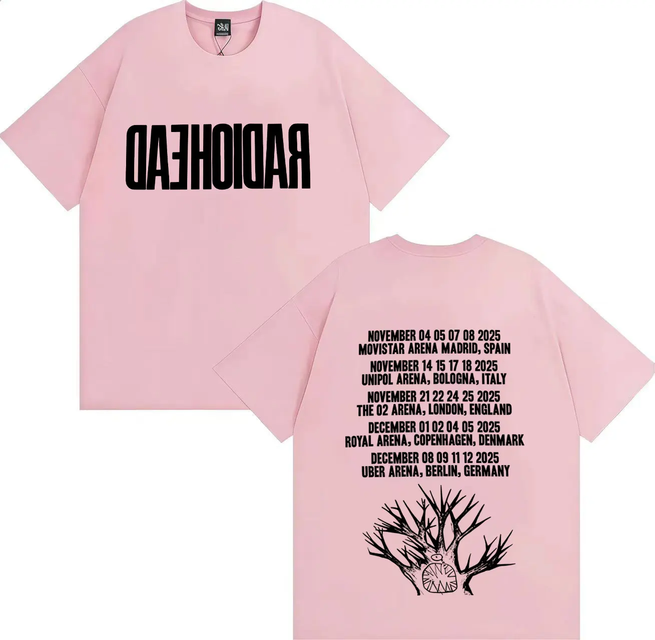 Radiohead Tour 2025 Merch Gothic T Shirt Men's Women Fashion High