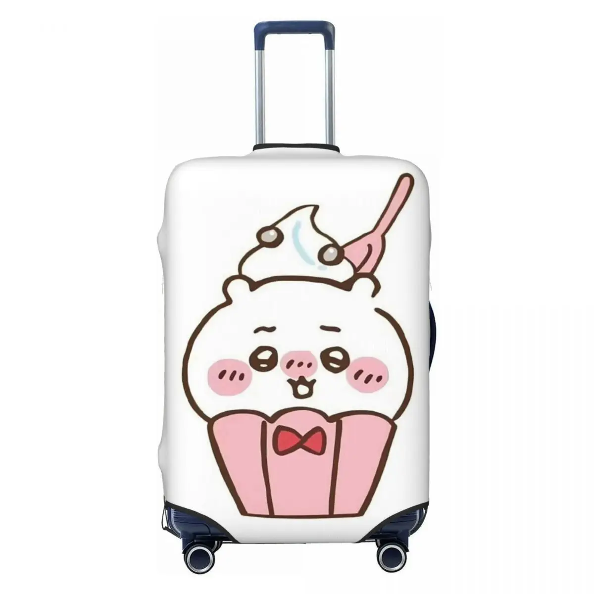 

Custom Funny Chiikawa Cartoon Luggage Cover Protector Washable Travel Suitcase Covers