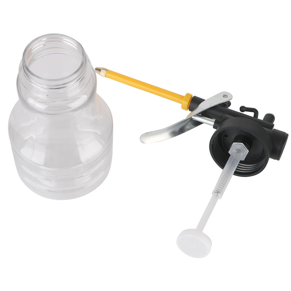 Transparent 250ML Oil Pump Cans Clear Oil Can Hand Tools Lubricator High Pressure Oiler Grease Flex Gun