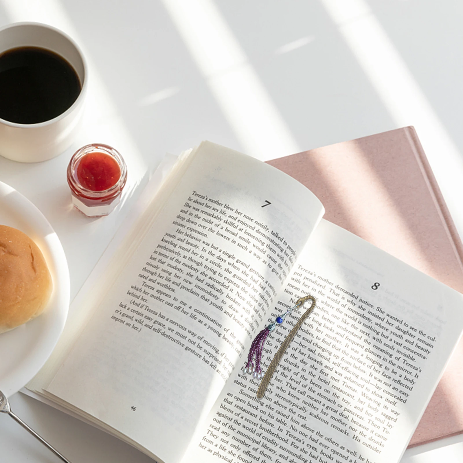 

6Pcs Metal Bookmark Book Mark Exquisite Elegant Design for Reading Gifts Bookmarks Metal Bookmark Book Marks for Kid