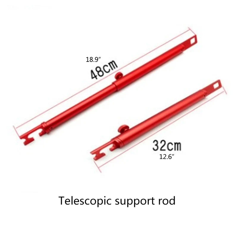 ใหม่รถยึดประตู Rod ปรับสนับสนุนบาร์สนับสนุน Rod 32-48 ซม.สำหรับรถยนต์