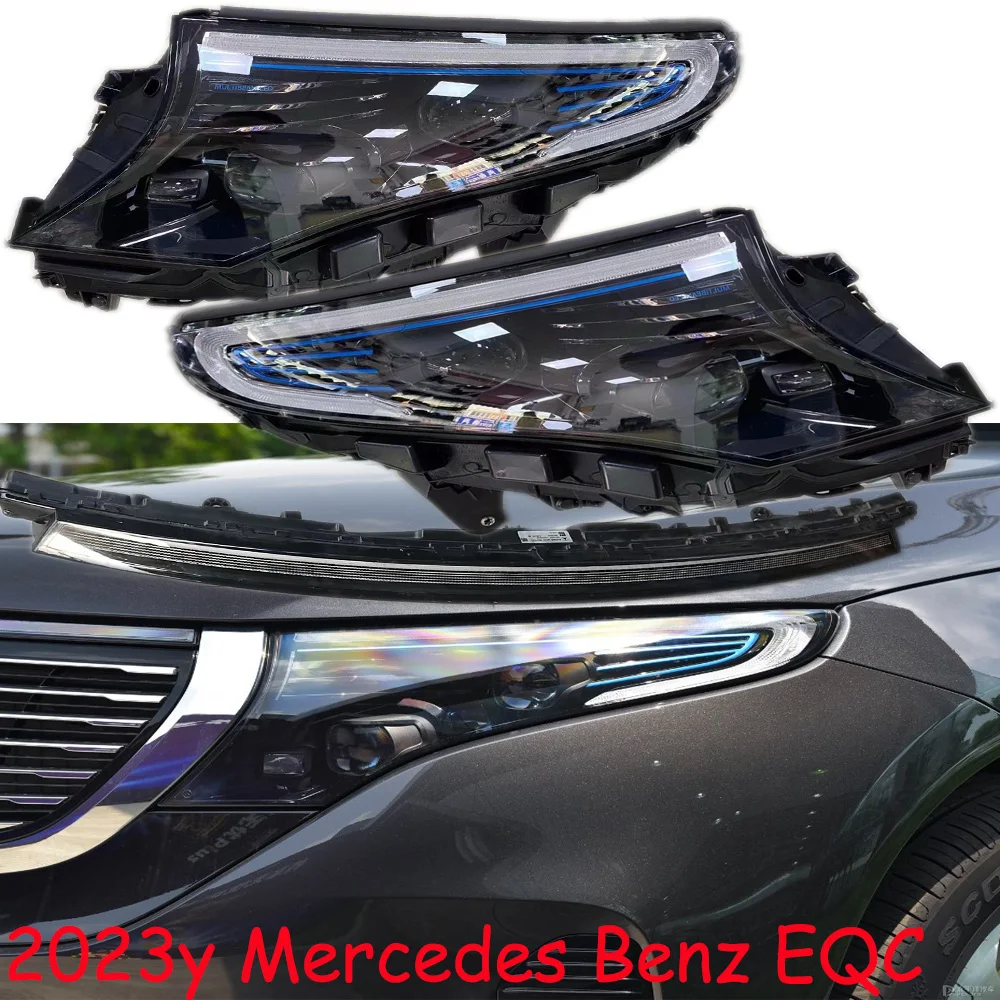 

1pcs car bupmer head light for Mercedes Benz Smart headlight EQC 2023~2024y LED car accessories DRL fog for benz EQC headlamp