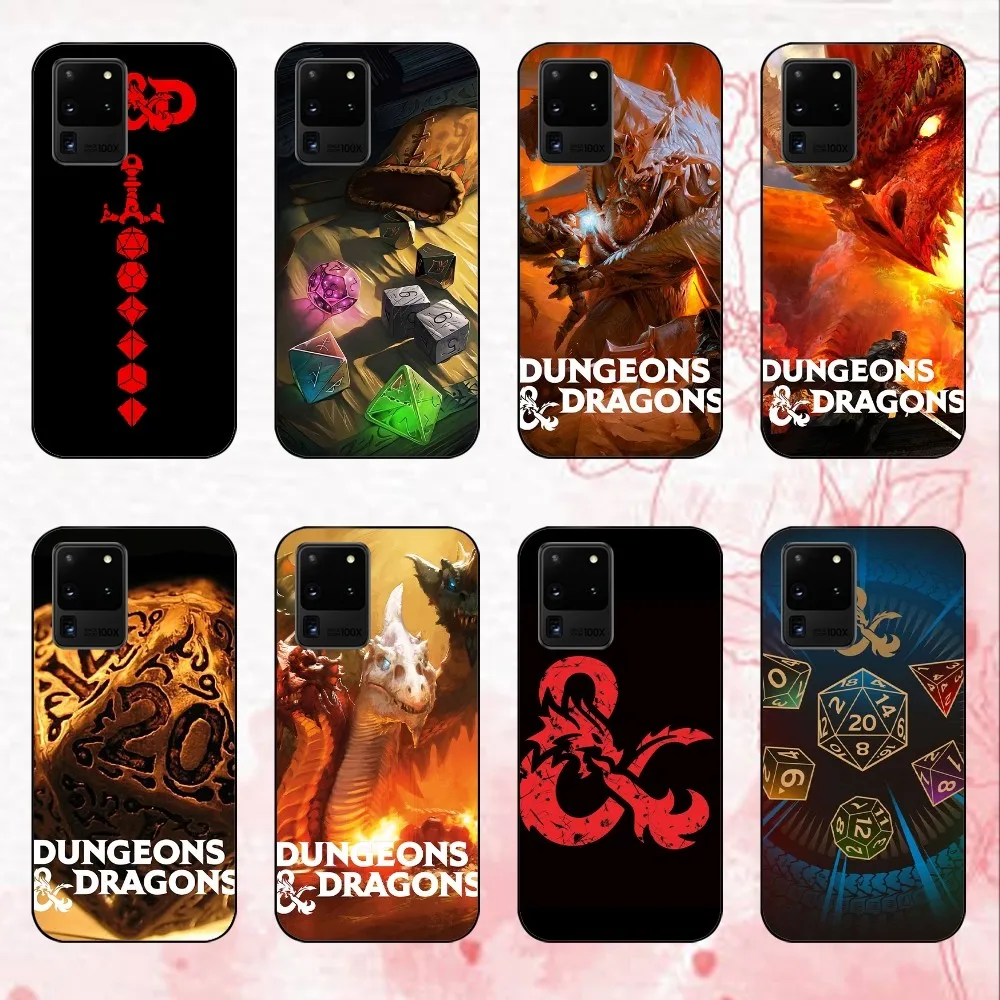 D-Dungeons D-Dragons Phone Case For Samsung Galaxy S24 30 21 23 FE Note 20 10 Lite Plus Ultra Shell