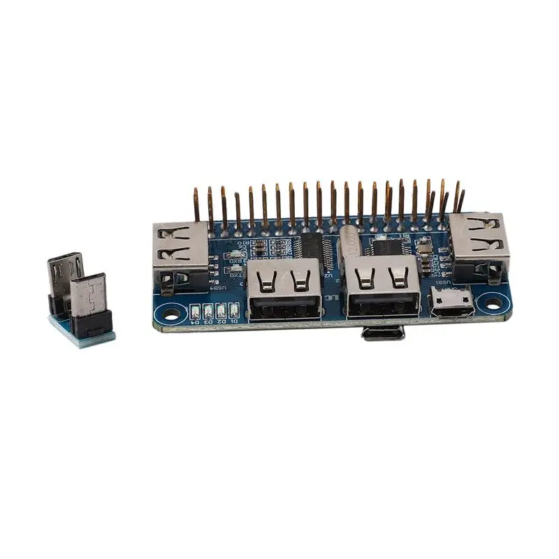 

Exquisite-3X 4 Ports USB HUB HAT For Raspberry Pi 3 / 2 / Zero W Extension Board USB To UART For Serial Debugging