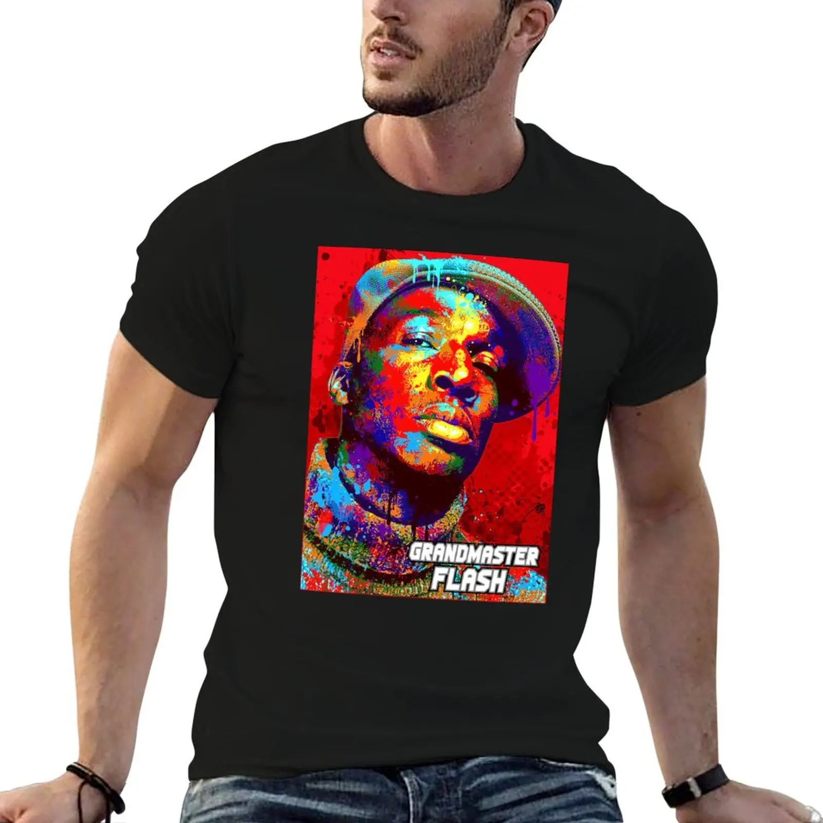

shirts white Grandmaster graphic T-Shirt mens t Classic Flash man pack 5 Series for shirts t