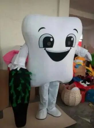 New Adult Hot Sale Foam Cute Tooth Doll Fancy Cartoon Mascot Costume Plush Christmas Fancy Dress Halloween Mascot Costume