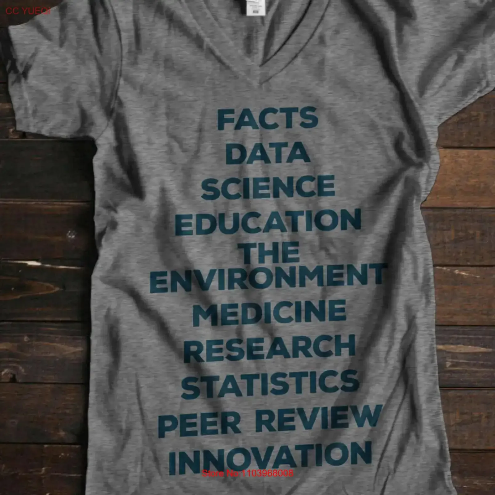 Science March T Shirt est de vrais questions scientifiques sur les faits de Washington Matter Alternative vintage lavé légèrement