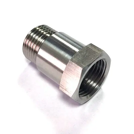 1pcs Stainless Steel M18 X 1.5 Bung Thread O2 Oxygen Sensor Test Pipe Extension Extender Adapter Spacer