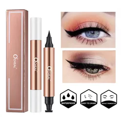 Best Selling Eyeliner Stamp Black Liquid Eyeliner Pen Double-ended Waterproof Fast Dry Eye Liner Pencil Cosmetic For Women