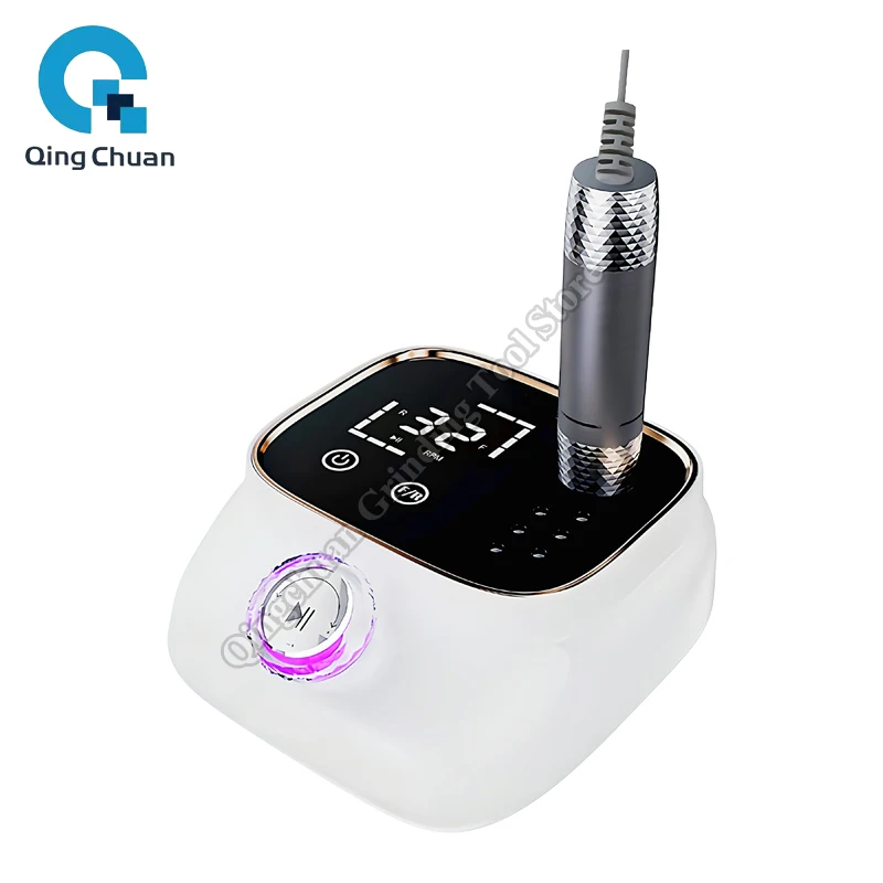 Electric Nail Drill Machine Professional 45000RPM Nail Drills for Gel Nails Polish Low Noise Portable Nail File Manicure Tool