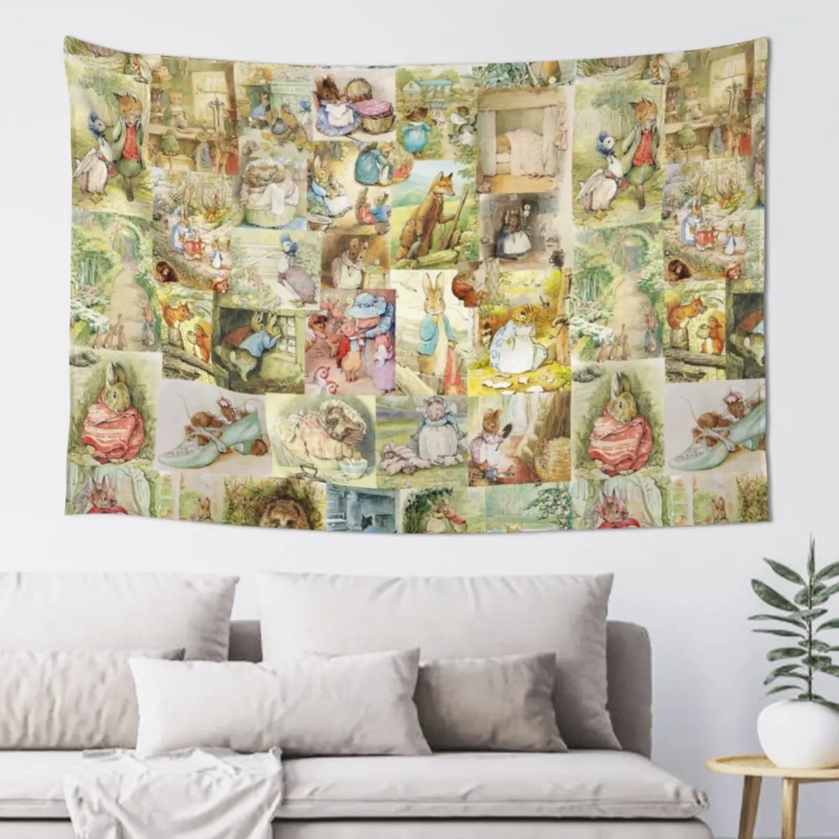 

Beatrix Potter Collage Tapestry Room Decorator Room Decorations Tapestry