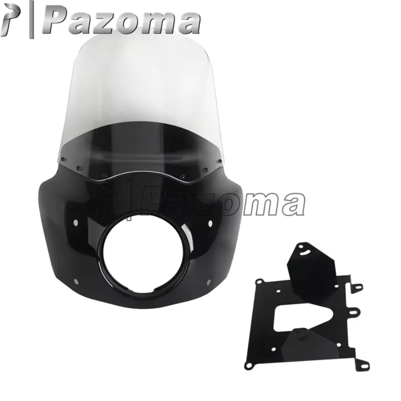 ABS Motorcycle Fairing With Baja Designs LP6 LED Lighting Bracket Kit For Harley Softail Fat Bob 114 FXFB FXFBS 2018-2024 view 2