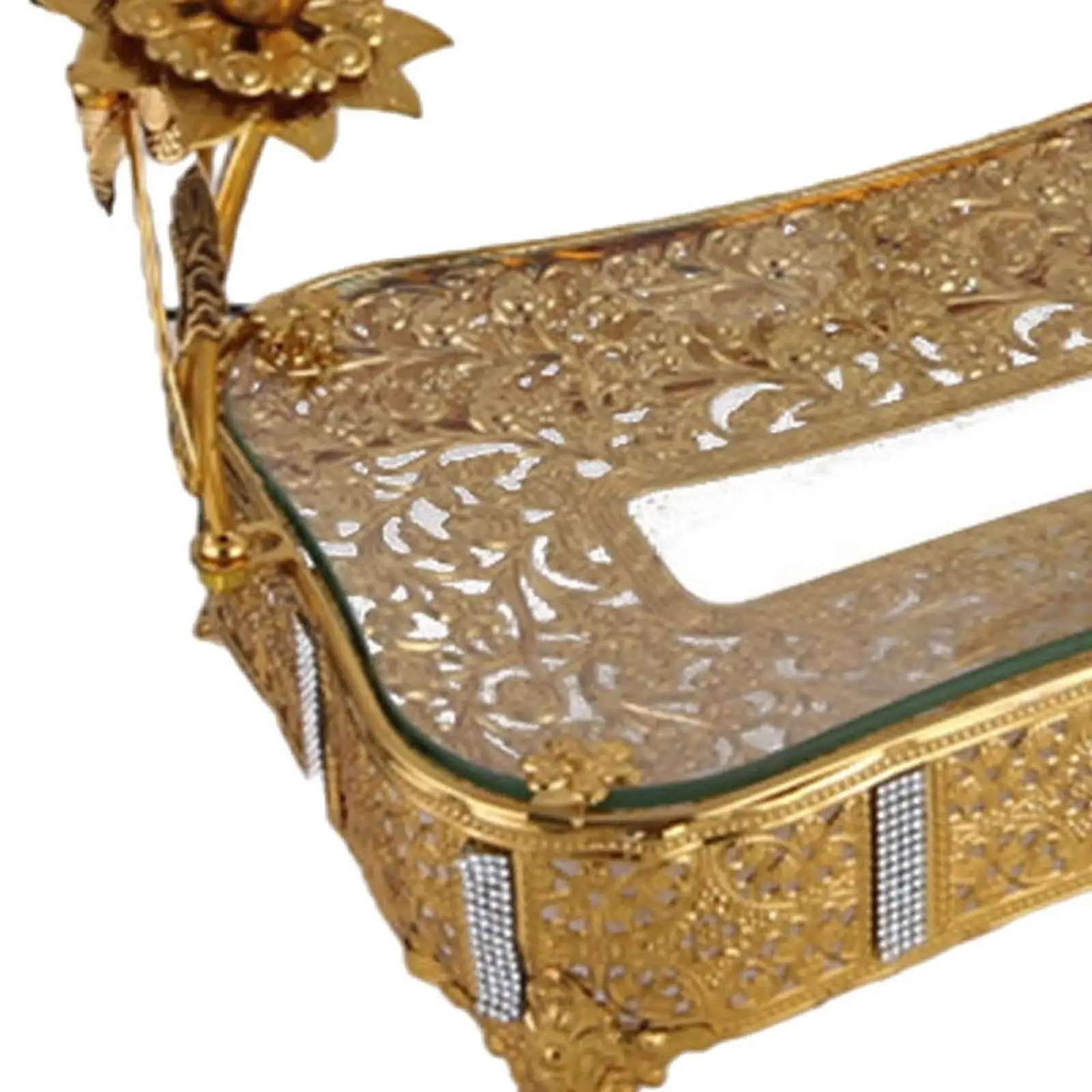 

Fruit Basket Front Desk Serving Bowl Rectangle Serving Tray Snack Fruit Plate for Counter Party Home Centerpiece Decorative