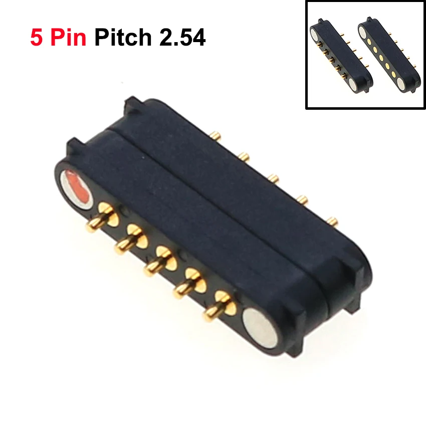 Cltgxdd 1 Paar Magnetic Pogo Pin Stecker 2 3 4 5 6 Positionen Pitch 2,2 MM Frühling Geladen Pogopin Männlichen weibliche Kontaktieren Streifen – Detail 5