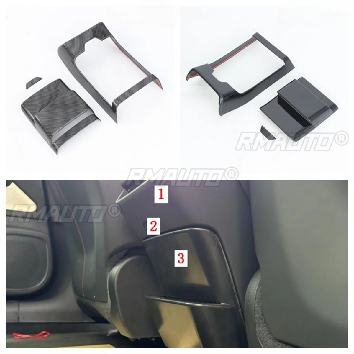 

Украшение интерьера автомобиля для Xiaomi SU7, крышка ящика для хранения, внутренняя отделка двери, полоса, подлокотник, аксессуары для украшения коробки