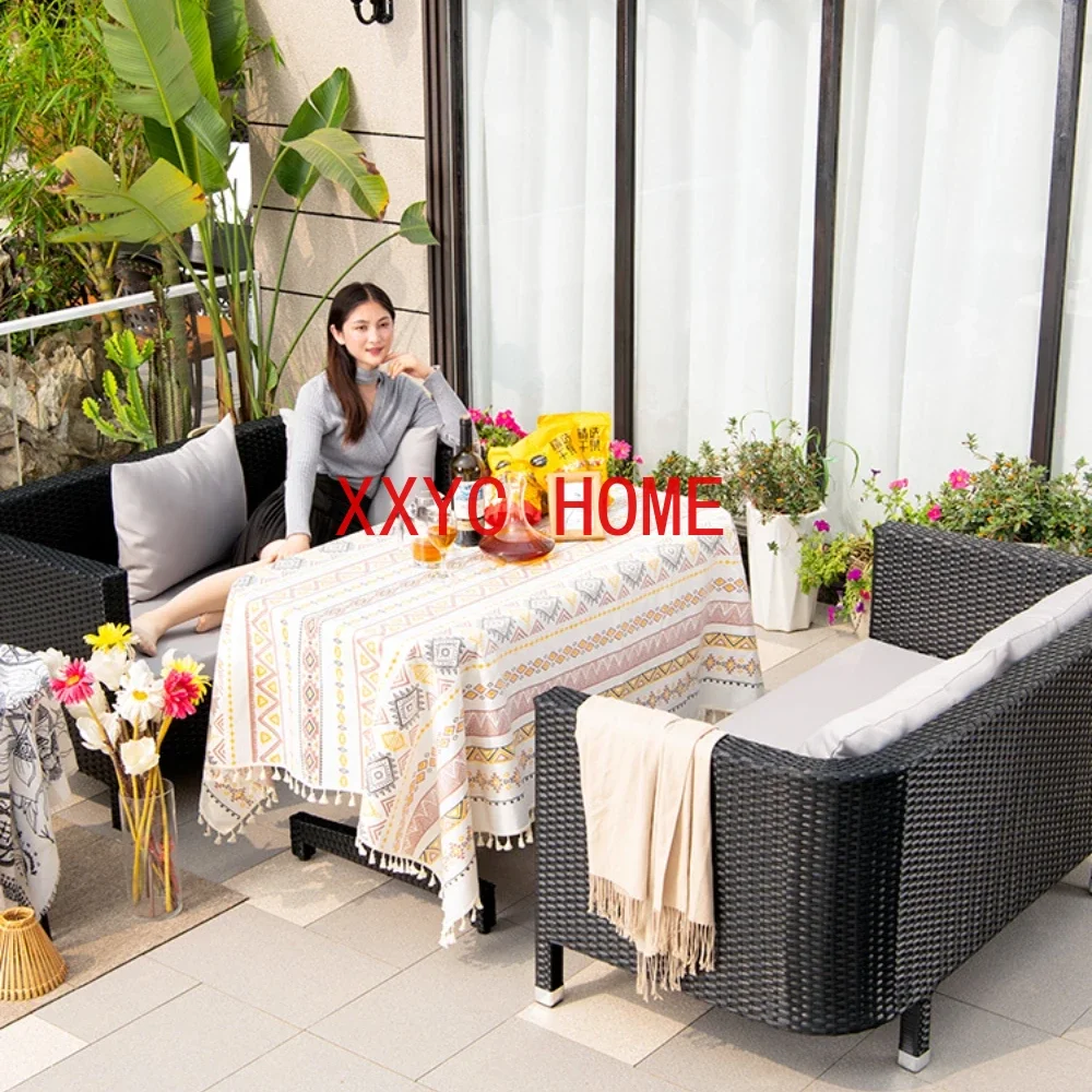 

Outdoor Sofa Deck Suit Combination Courtyard Garden Leisure Furniture