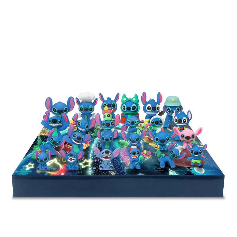 ديزني غرزة تقويم القدوم لعب عيد الميلاد 24 يوما العد التنازلي التقويمات أنيمي عمل نموذج لجسم دمى اللعب هدية للأطفال #4