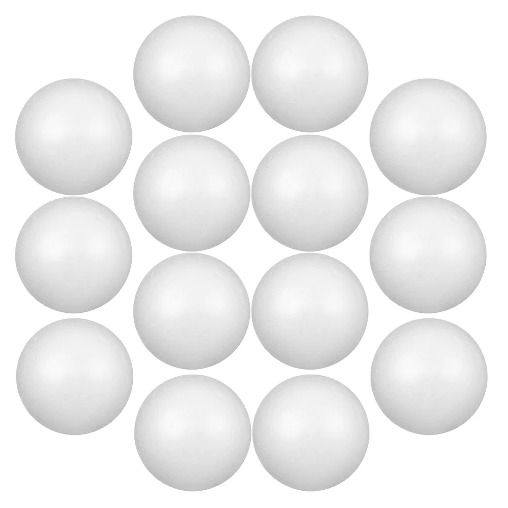

14Pcs 8cm Polystyrene Craft Balls White Foam Spheres for Art School Projects Christmas Decor DIY White Foam Balls
